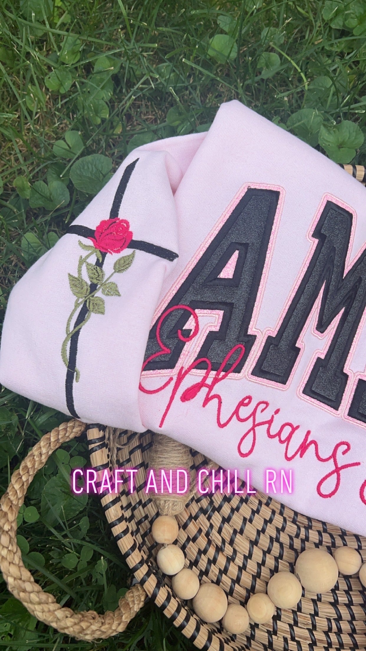 Amen- Ephesians 3:20-21 Embroidered Crewneck