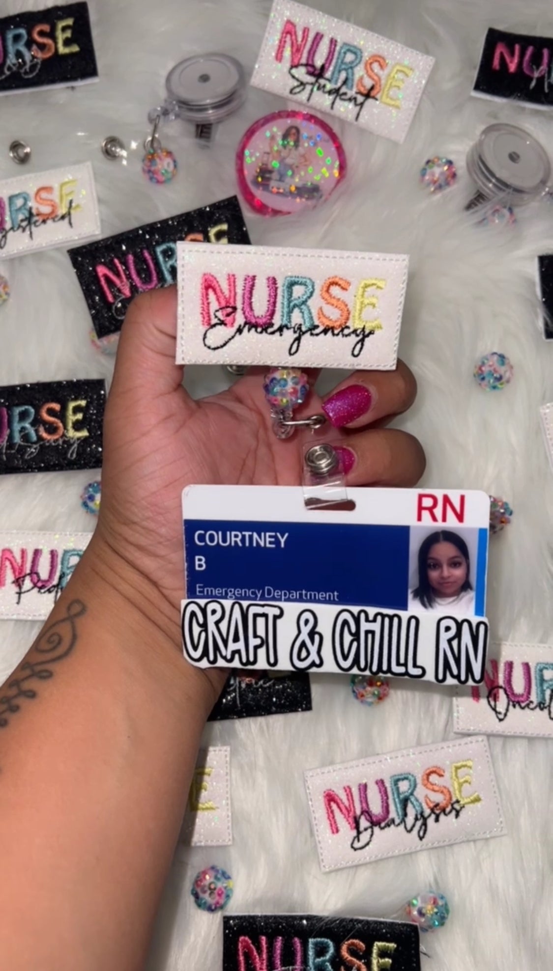 Multi-Specialty Embroidered Badge Reel
