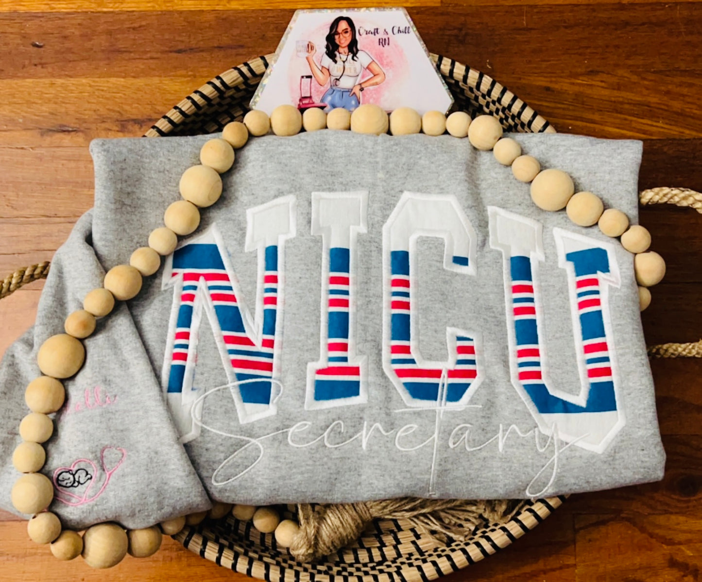 Baby Blanket Embroidered Crewneck