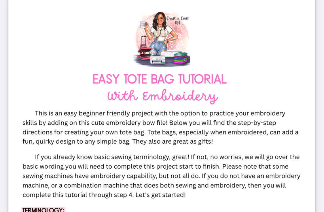 Bow Tote Bag Tutorial