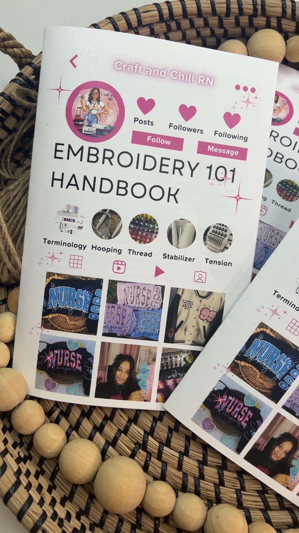 Embroidery 101 Handbook- Physical + digital