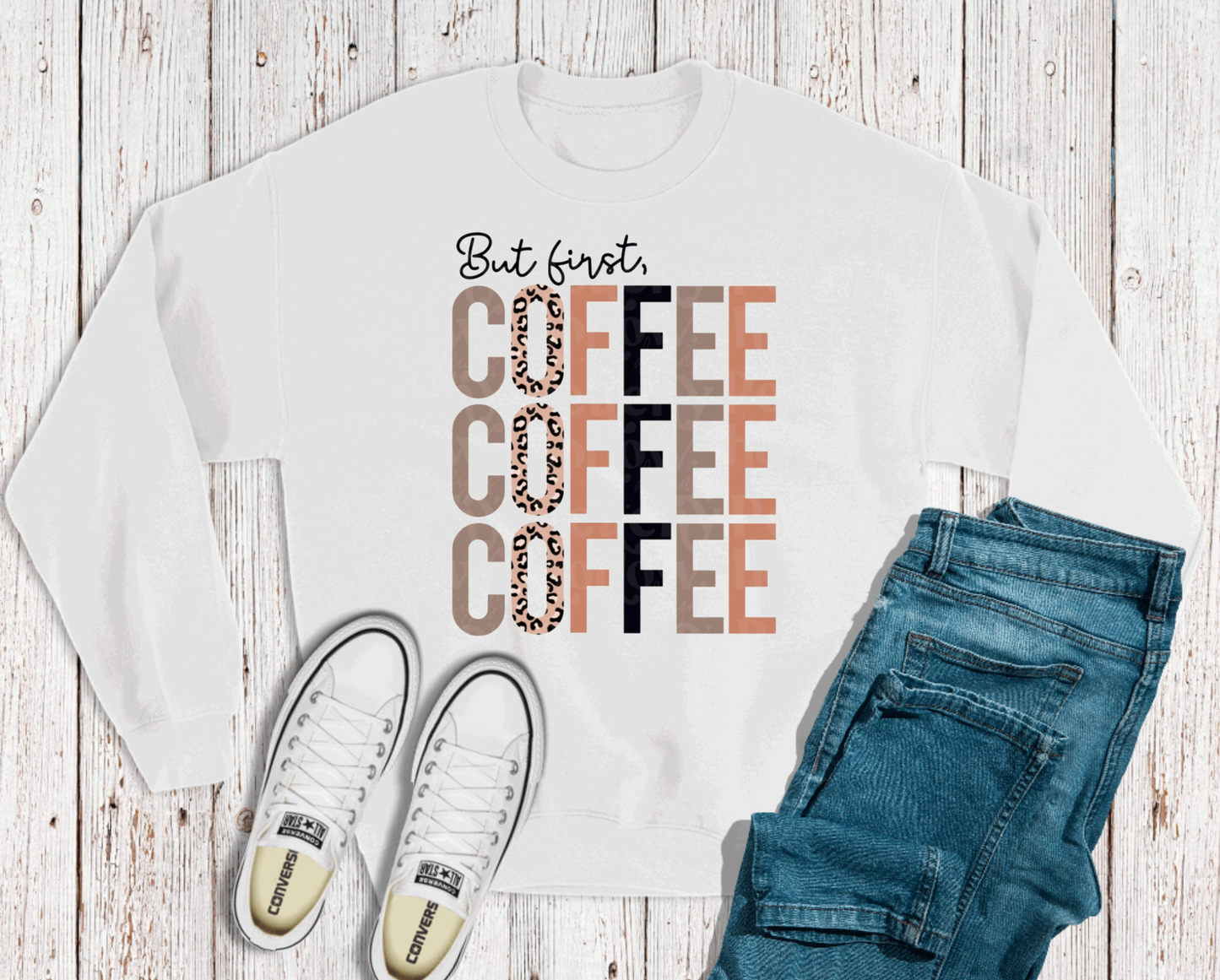 But First, Coffee Crewneck