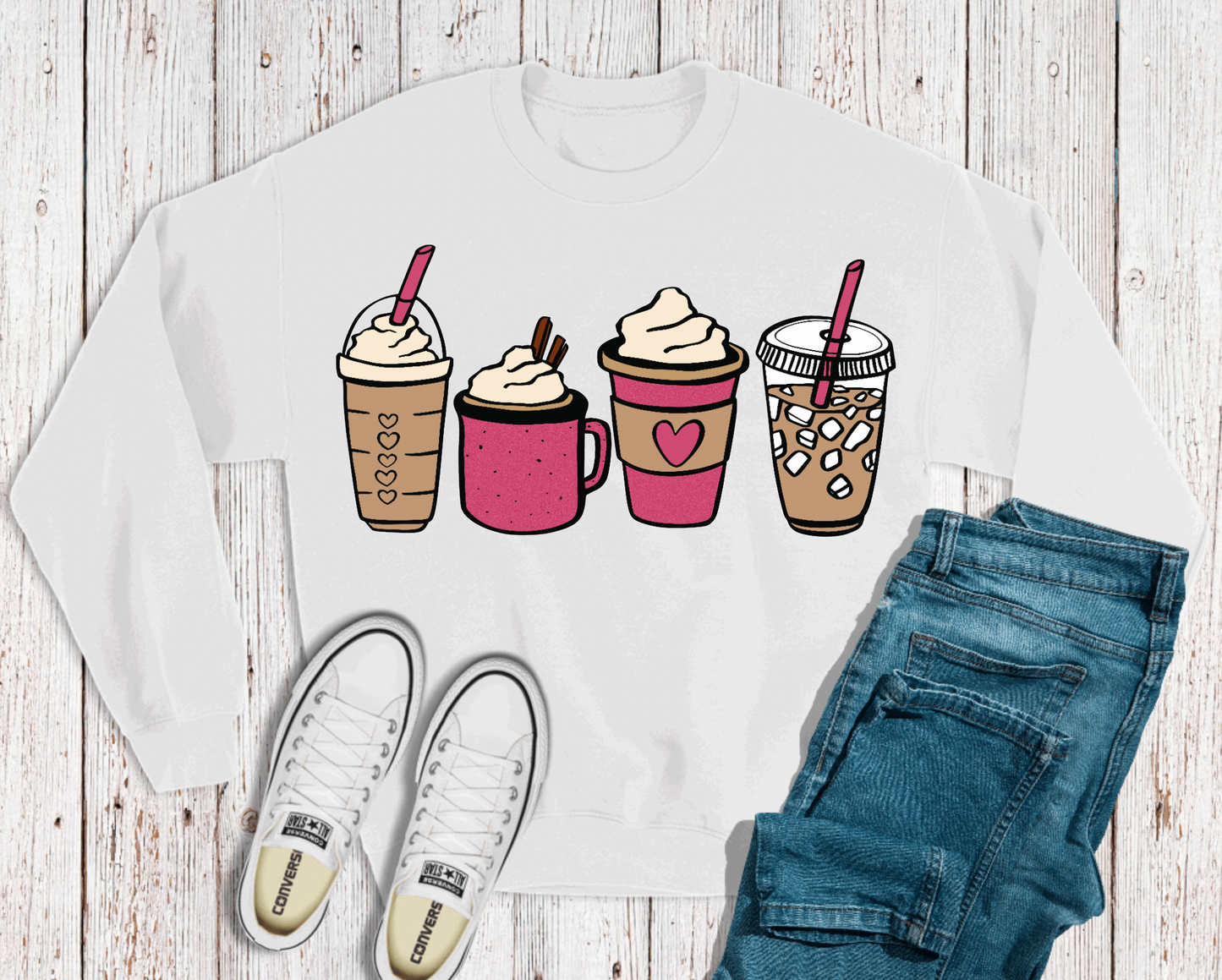 Pink Latte Crewneck