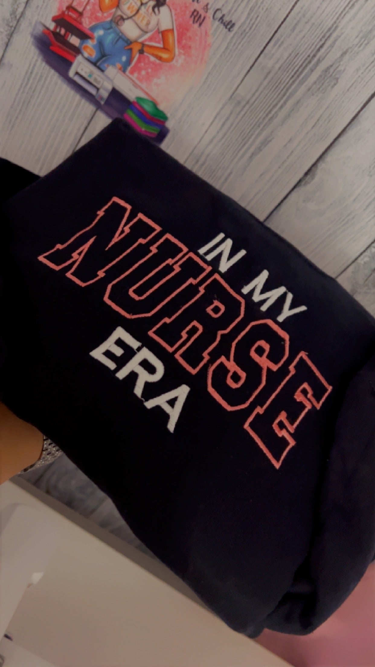 Nurse Era Embroidered Sweatshirt