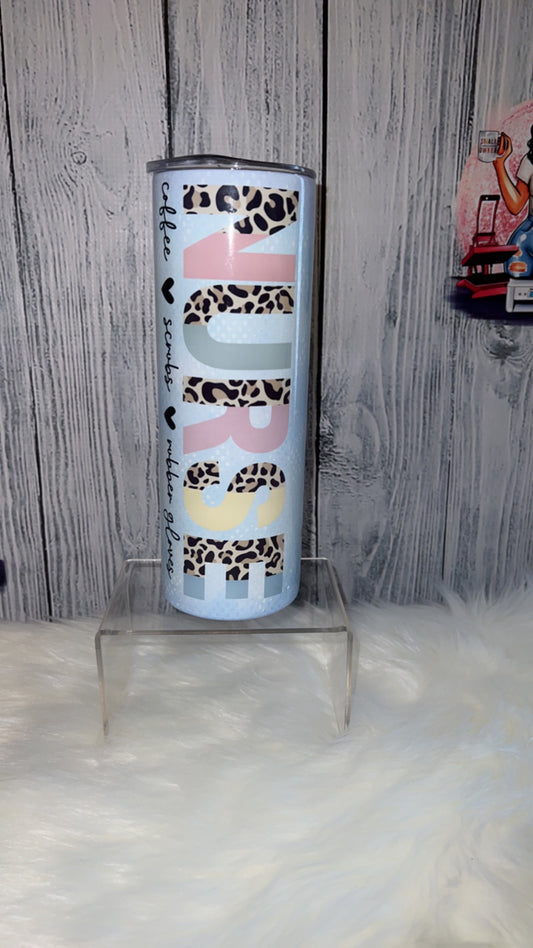 Nurse Cheetah Tumbler