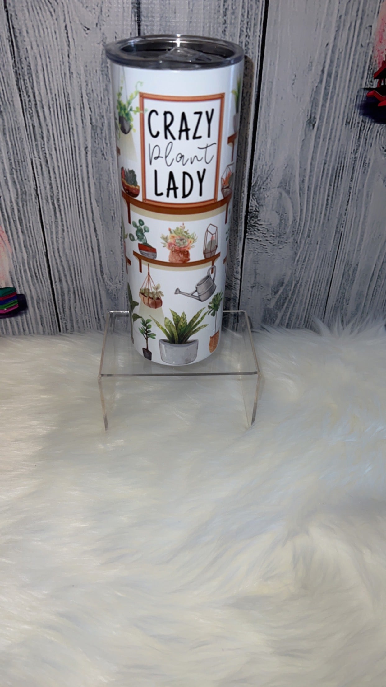 Crazy plant lady tumbler