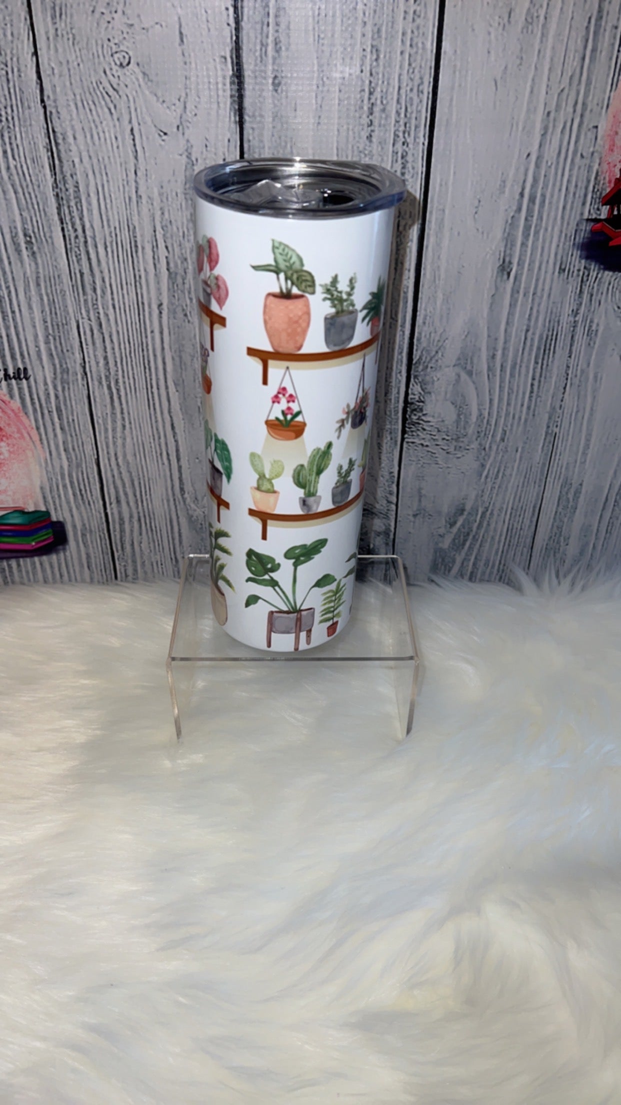 Crazy plant lady tumbler