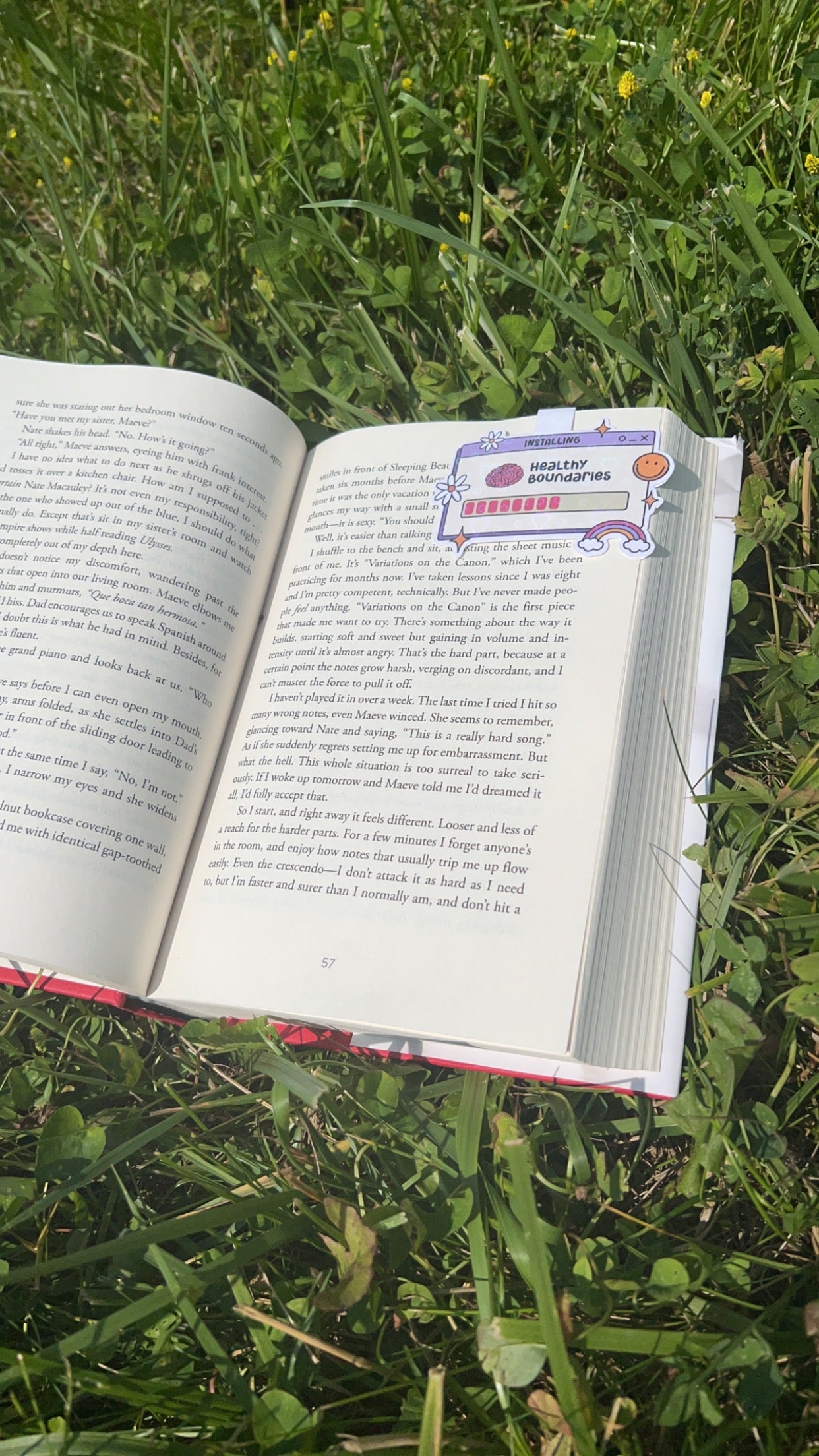 Healthy Boundaries Magnetic Bookmark