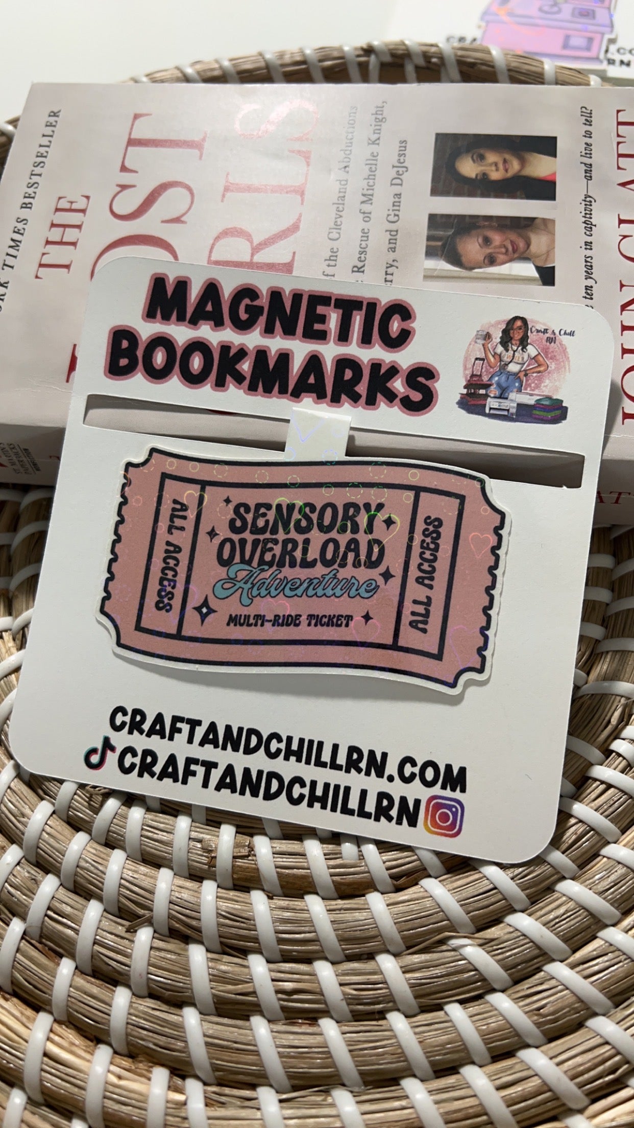 Sensory Overload Magnetic Bookmark