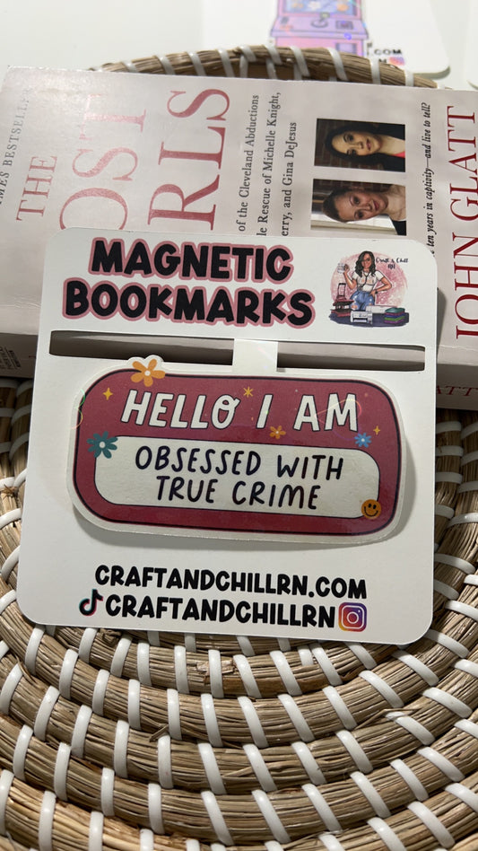 True Crime Obsessed Magnetic Bookmark