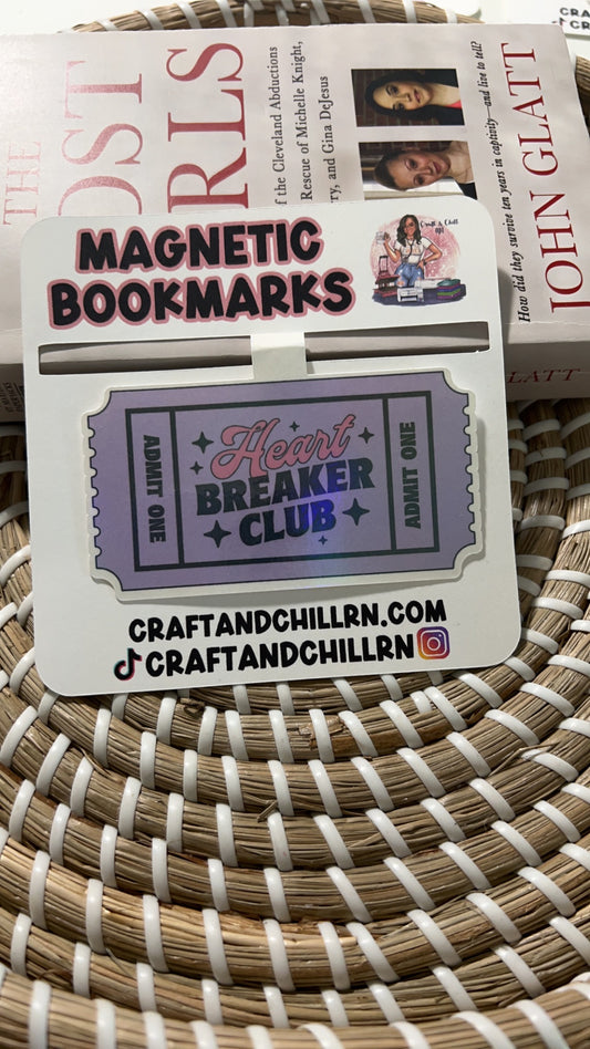 Heartbreaker Club Magnetic Bookmark