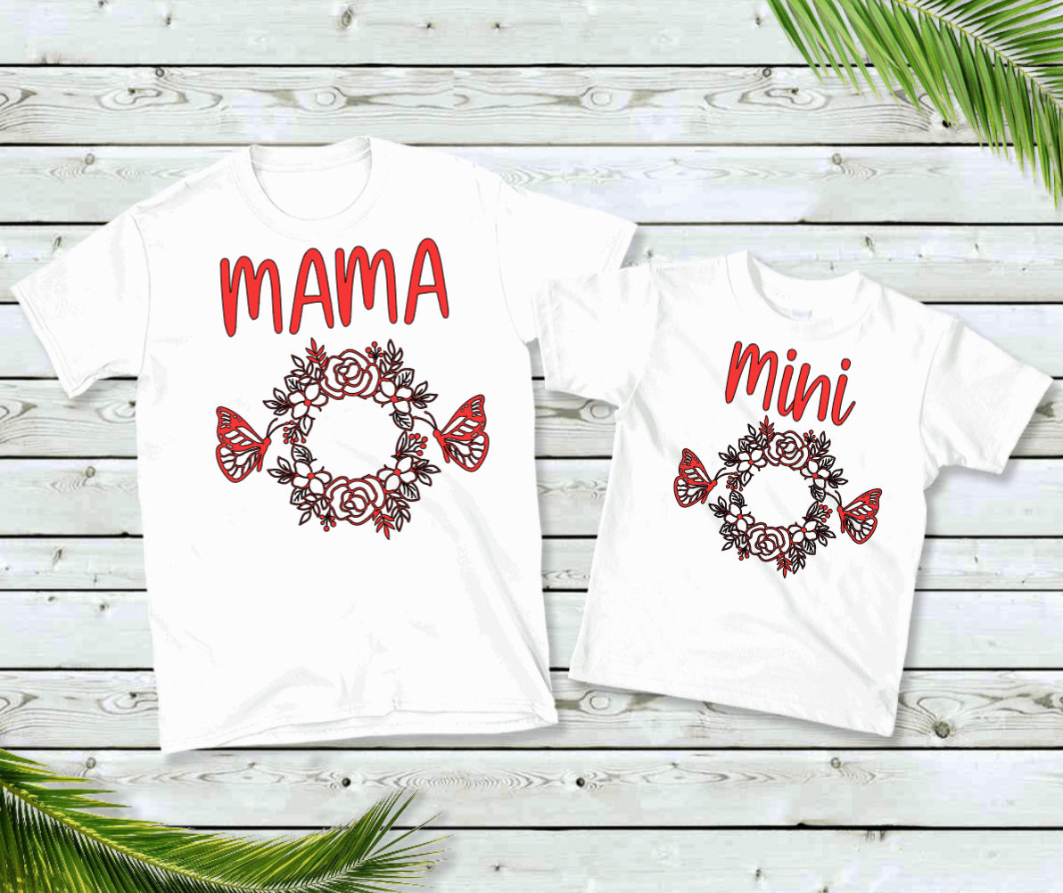 Mama & Mini Butterflies & Roses