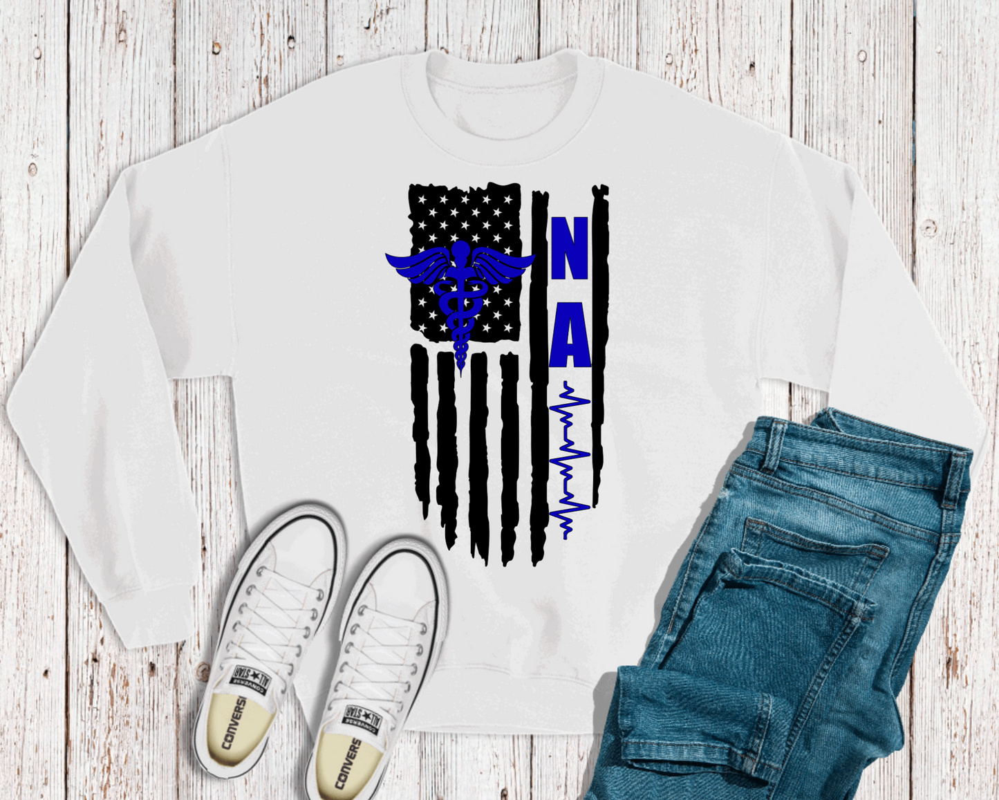 Nursing Assistant- NA Flag Crewneck