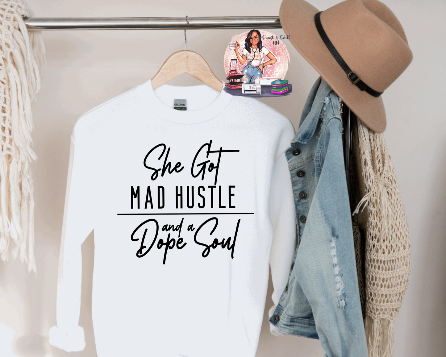 She Got Mad Hustle Hoodie/Crewneck