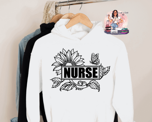 Sunflower Nurse Hoodie