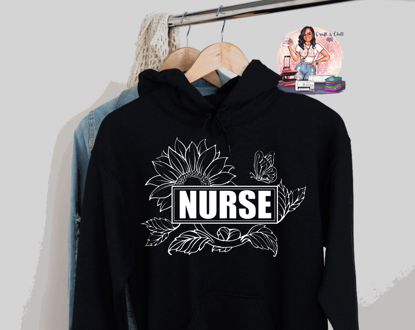 Sunflower Nurse Hoodie