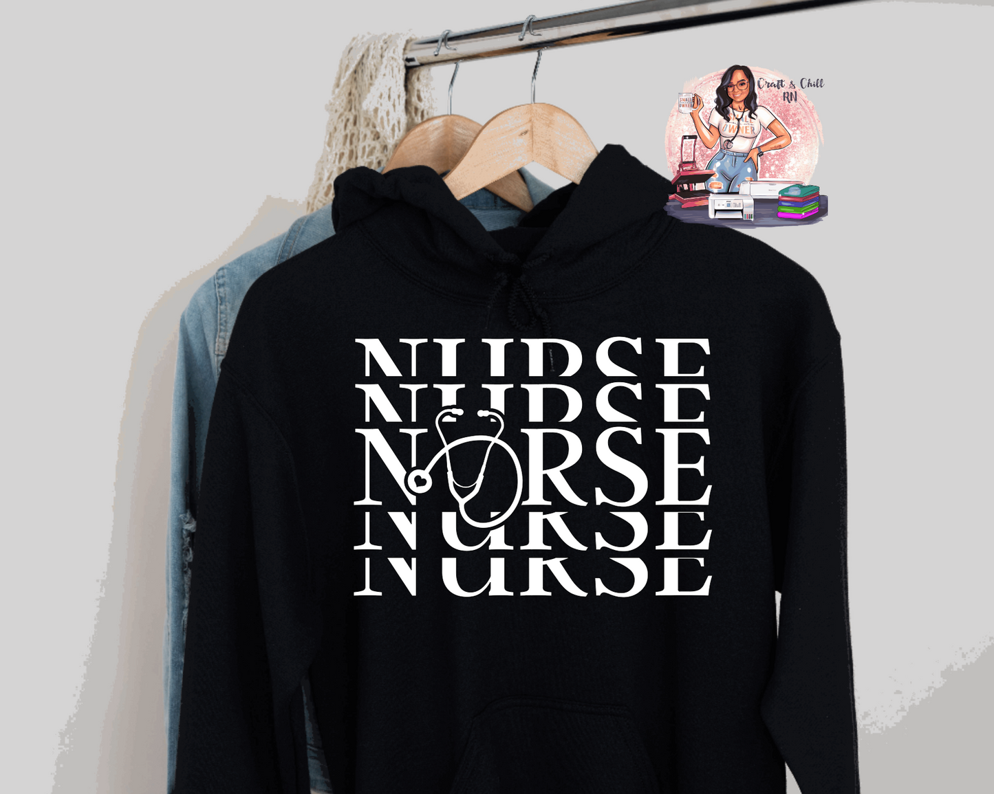 Stacked Nurse Hoodie