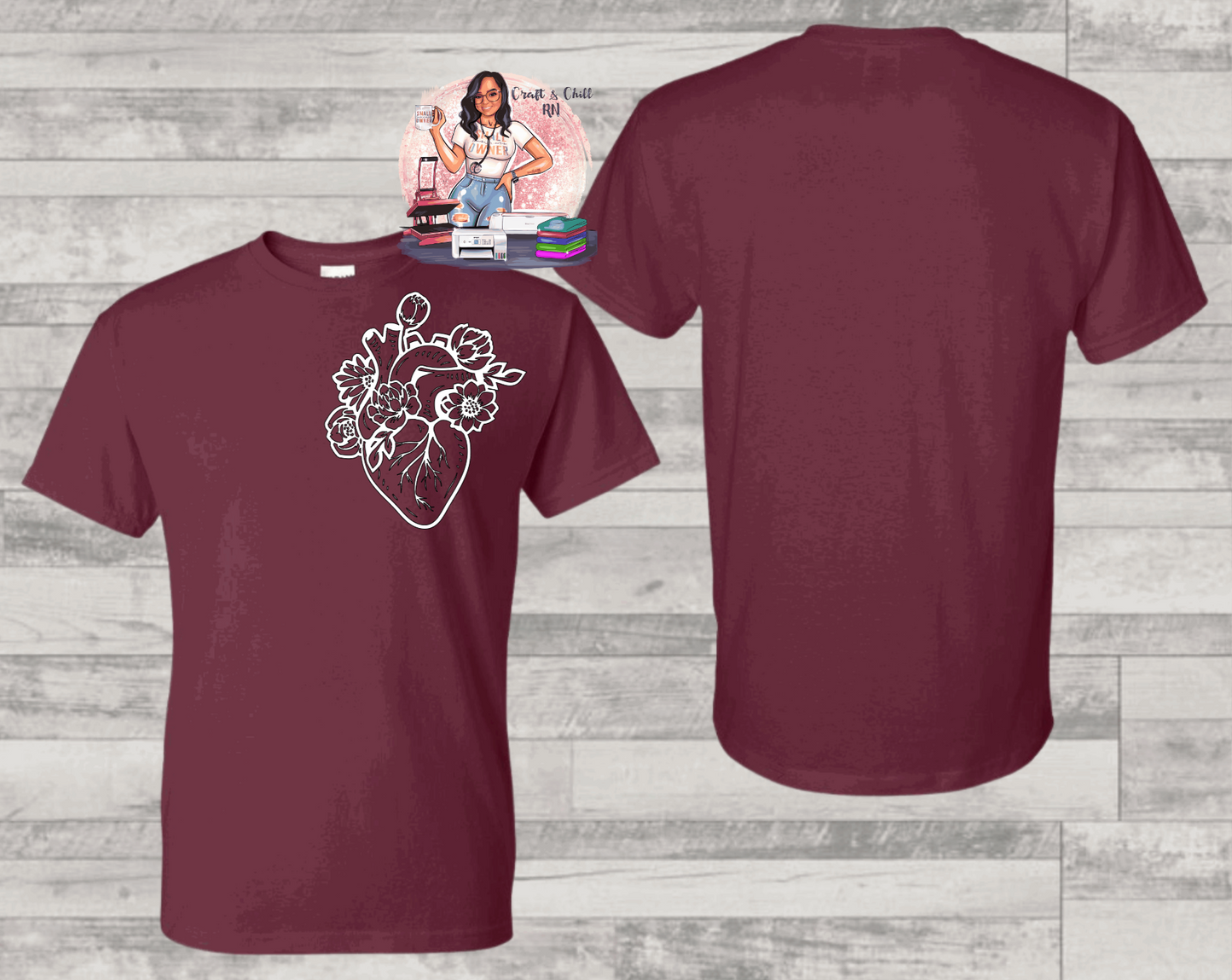 Anatomical Heart T Shirt