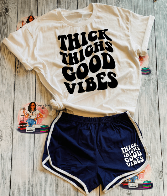 Thick Thighs & Good Vibes Lounge Set