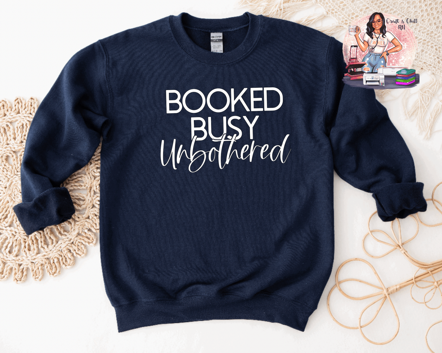 Booked & Busy Crewneck