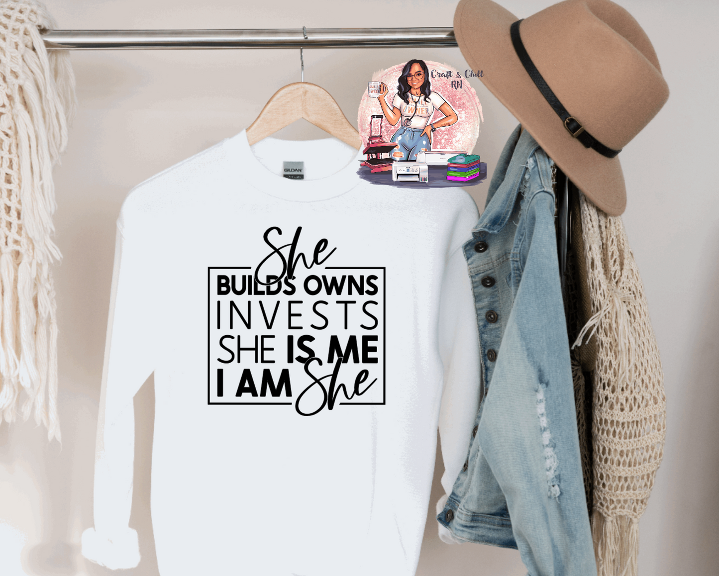 I Am She Hoodie & Crewneck