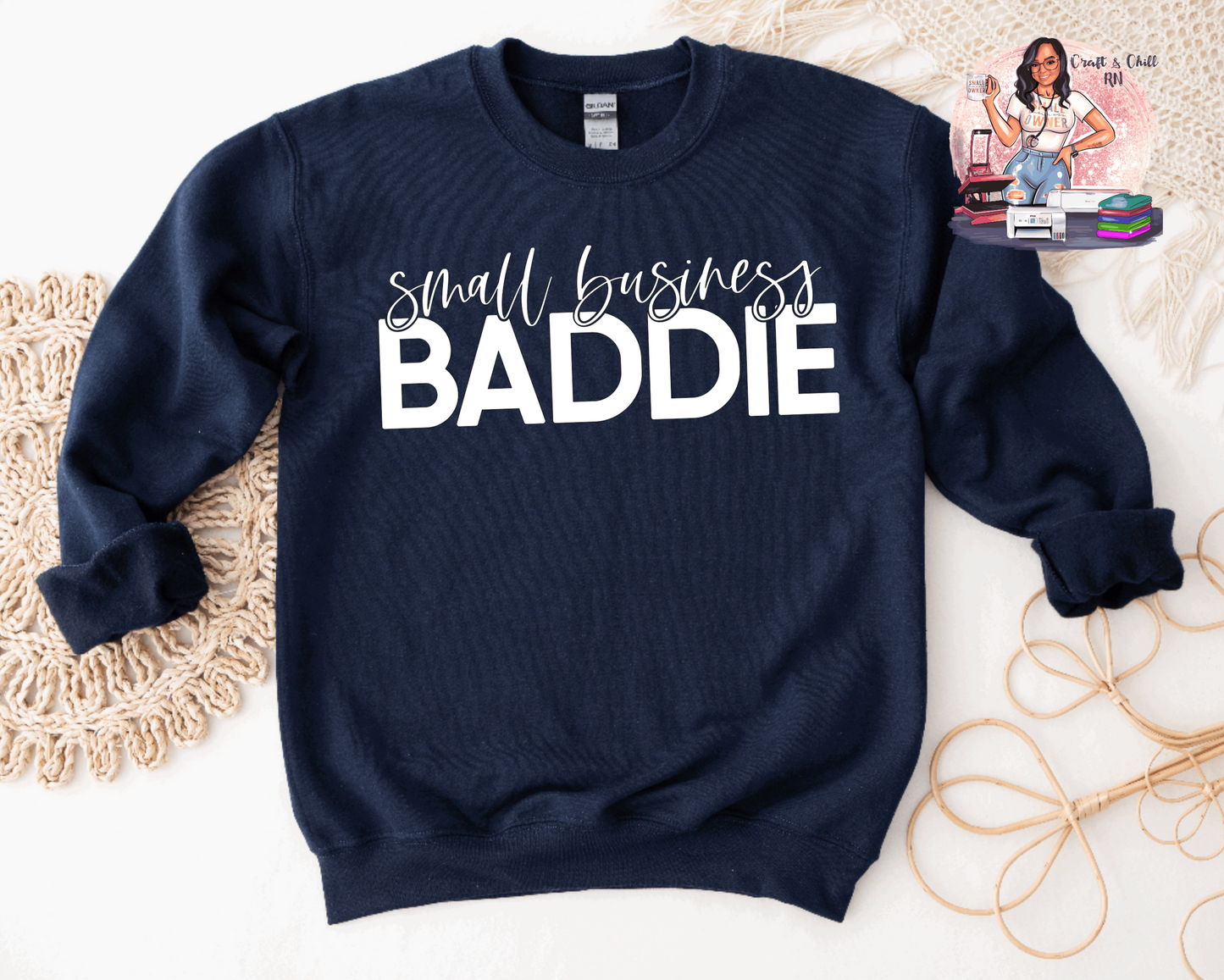 Small Business Baddie Hoodie/Crewneck