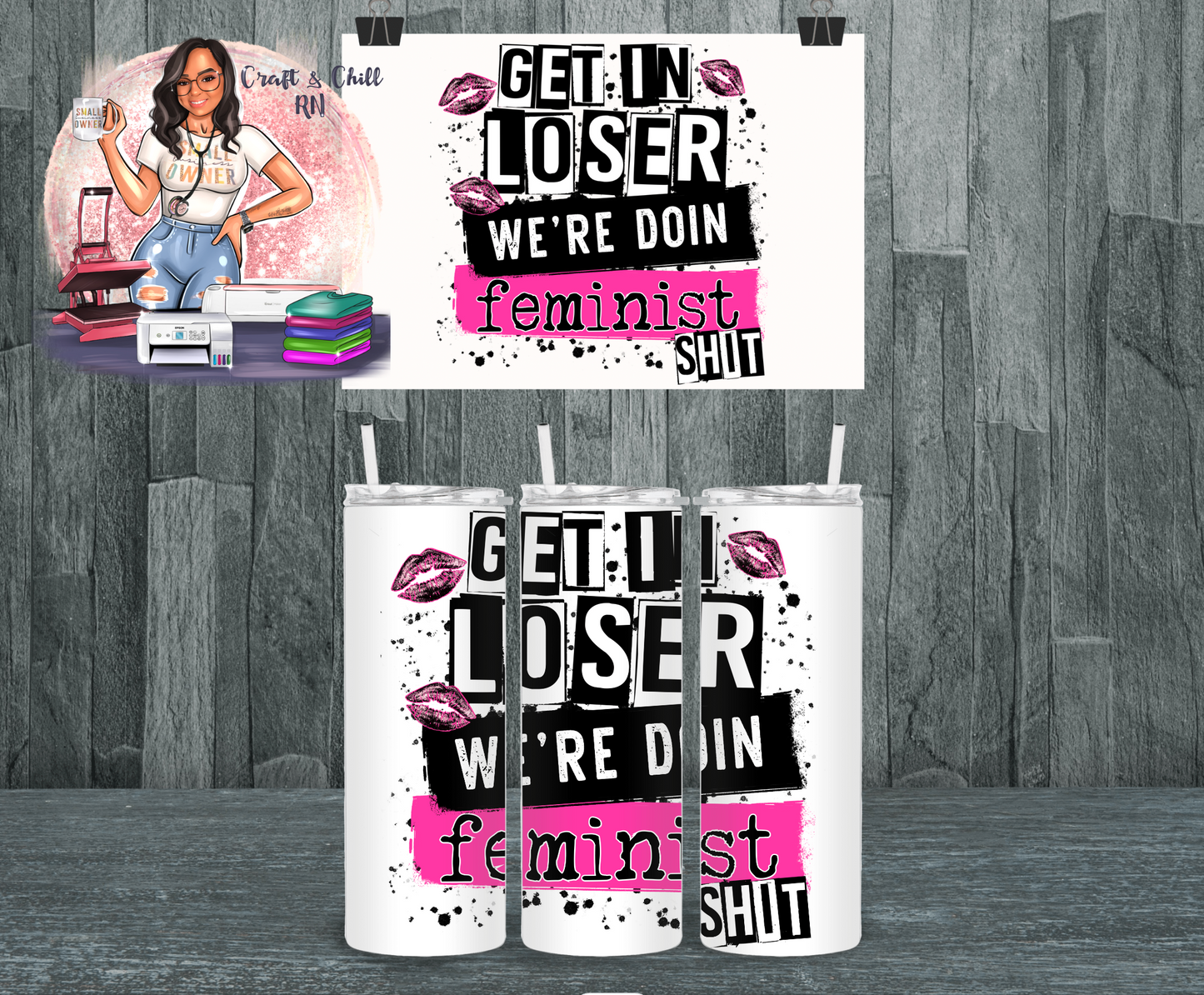 Feminist Shit Tumbler