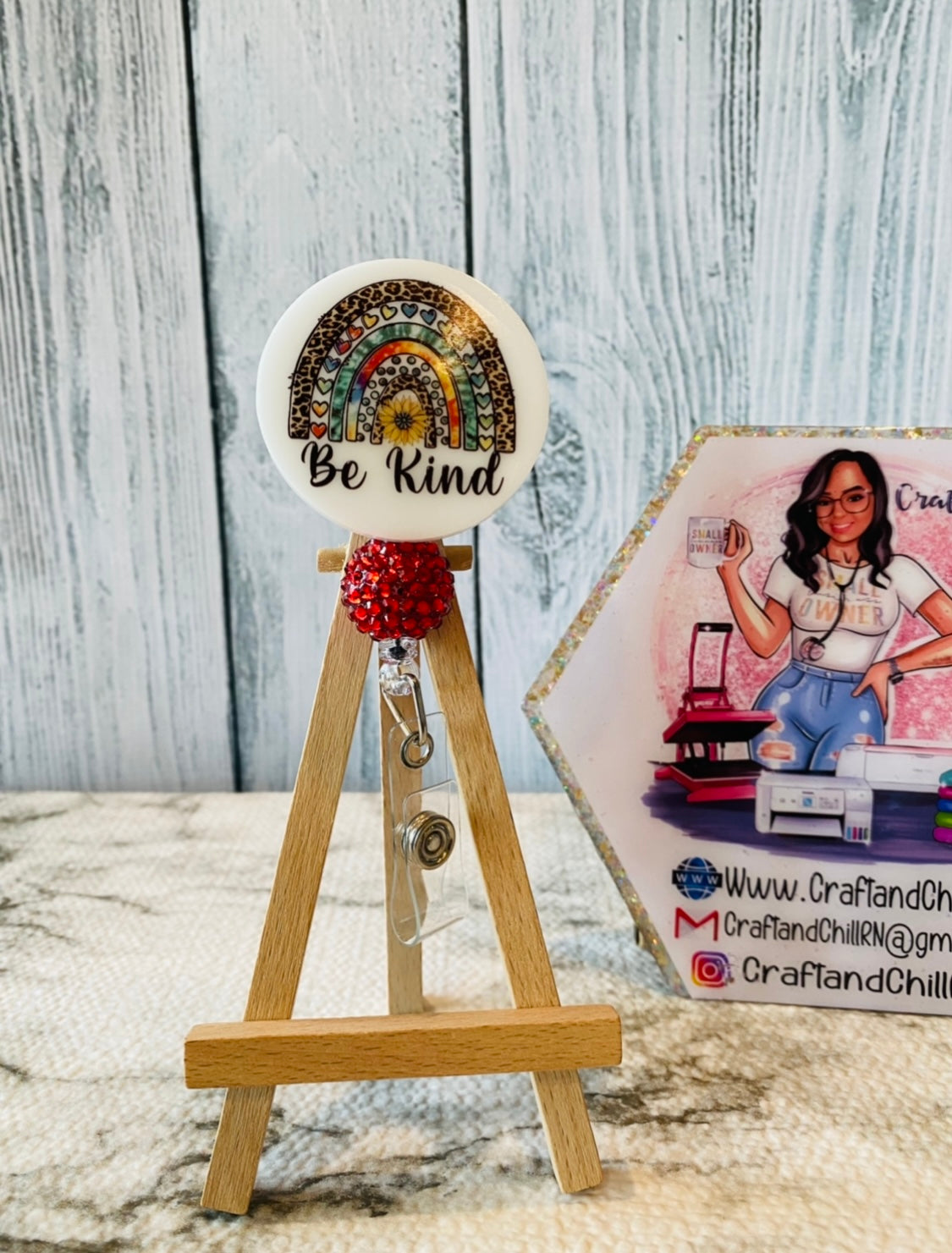 Be Kind Rainbow Badge Reel